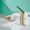 لون ذهبي مرحاض نحاسي مادة فاخرة أسلوب Kaiping City Basin Faucet