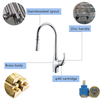نحاس ذات نوعية جيدة CUPC Waterfall Shower Factory جعل صنبور طويل القامة من بالوعة المطبخ